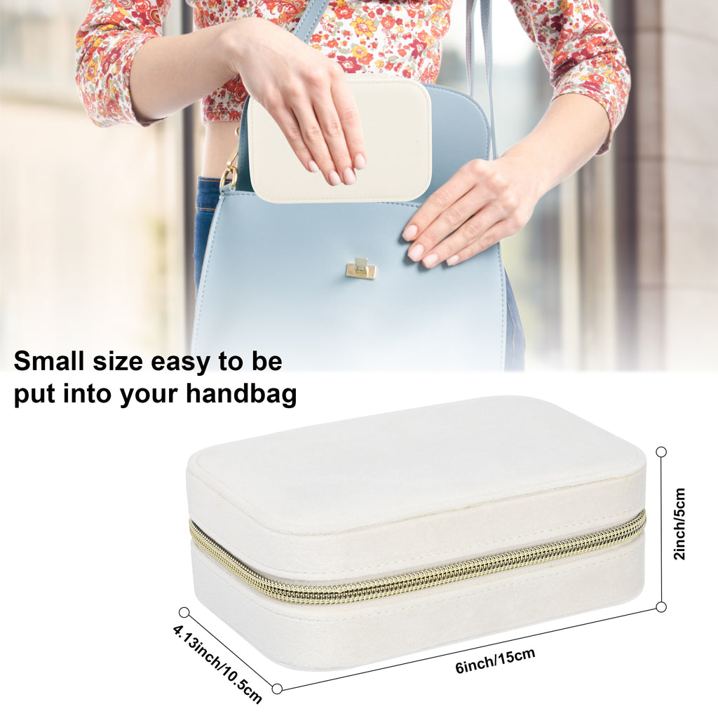 Portable Velvet Travel Jewelry Storage Box