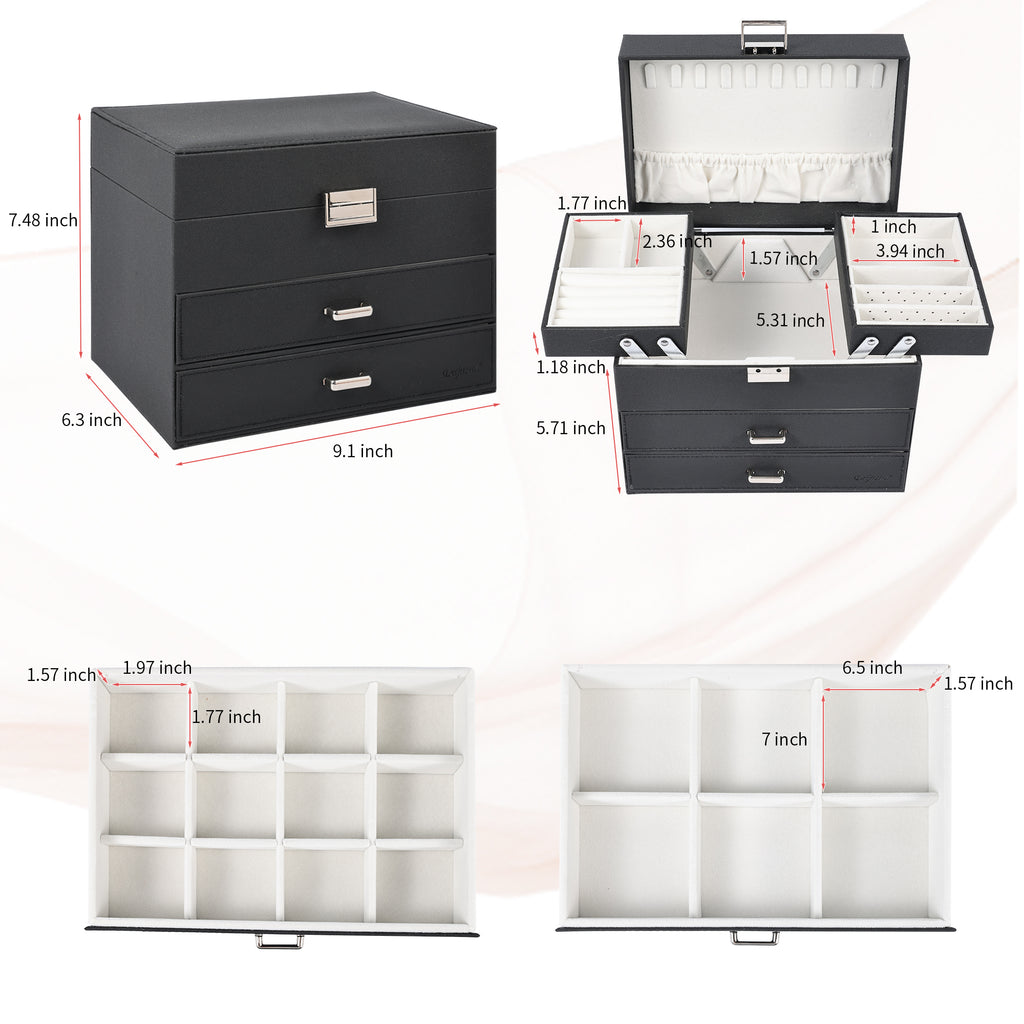 Compact Jewelry Organizer with Smart Layout(Silver)