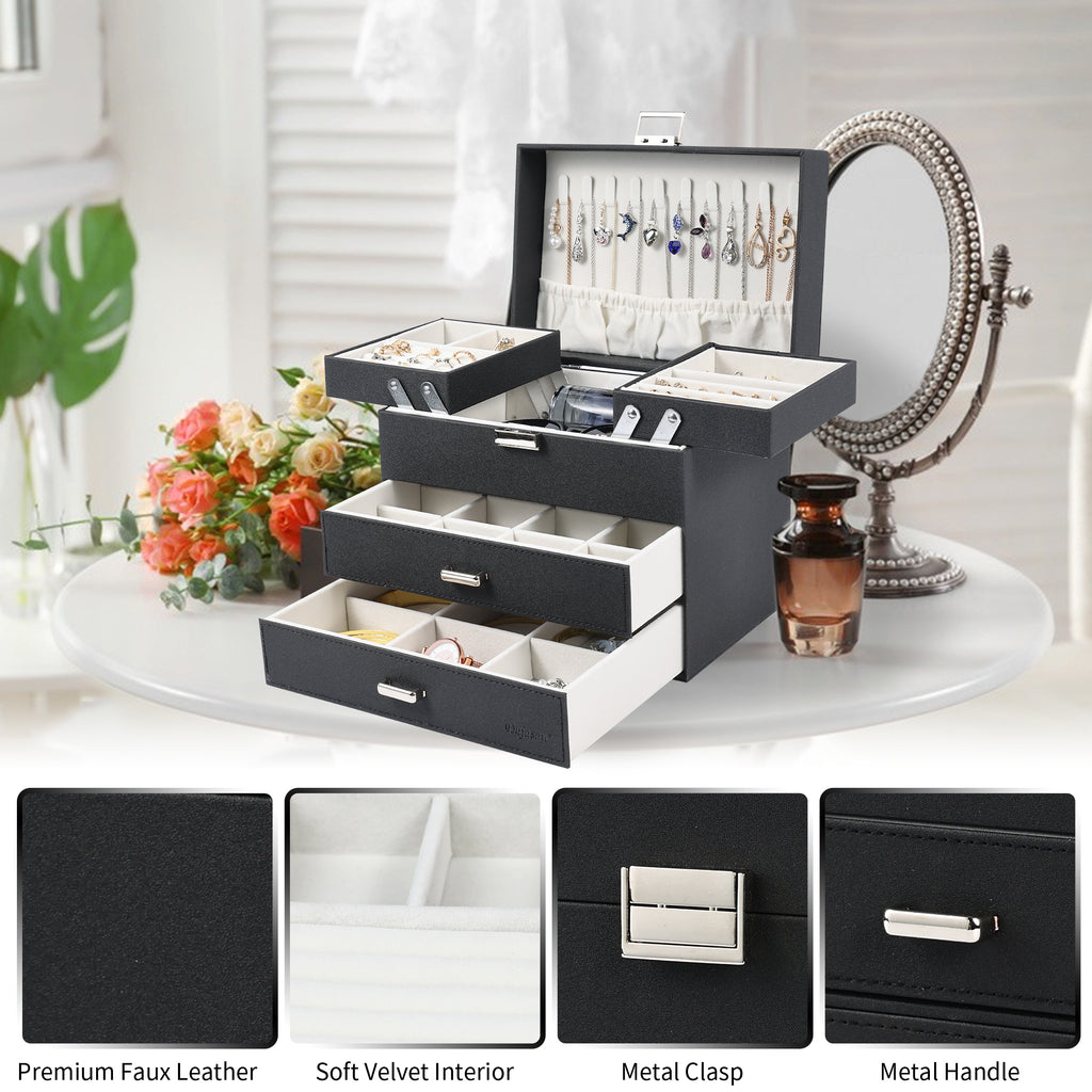 Compact Jewelry Organizer with Smart Layout(Silver)