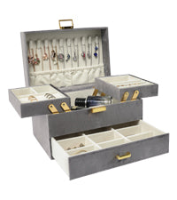 Expandable and compact jewelry storage box