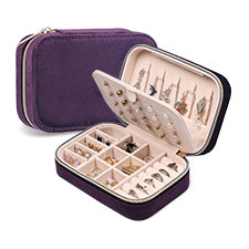 Portable Velvet Travel Jewelry Storage Box