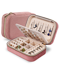 Portable Velvet Travel Jewelry Storage Box
