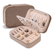 Portable Velvet Travel Jewelry Storage Box