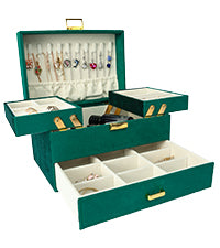 Expandable and compact jewelry storage box