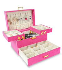 Expandable and compact jewelry storage box