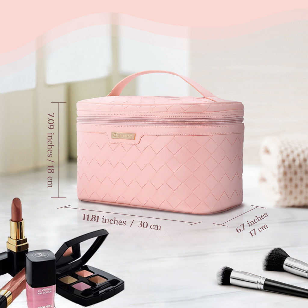 Waterproof PU leather large-capacity travel cosmetic bag
