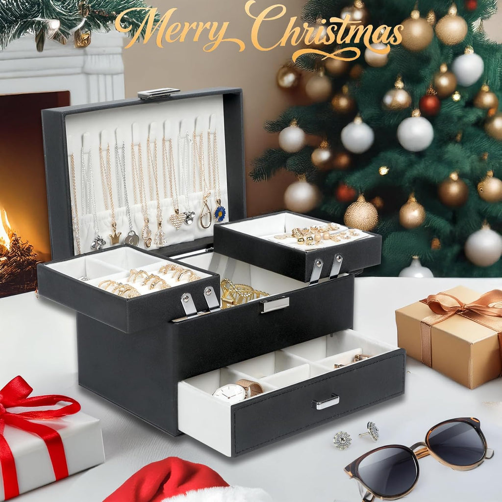 Expandable and compact jewelry storage box